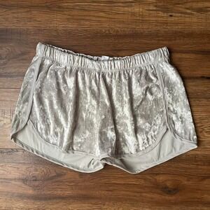 Vintage Y2K Low Rise Crushed‎ Velvet Micro Mini Shorts Small Athleisure Baddie